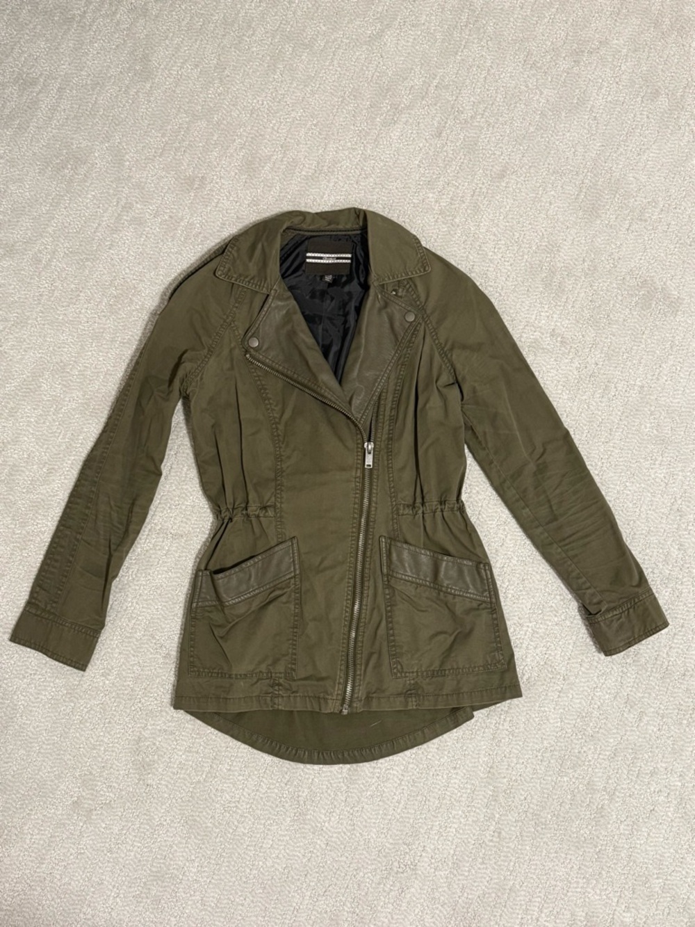 Women's Olive Utility Anorak Jacket